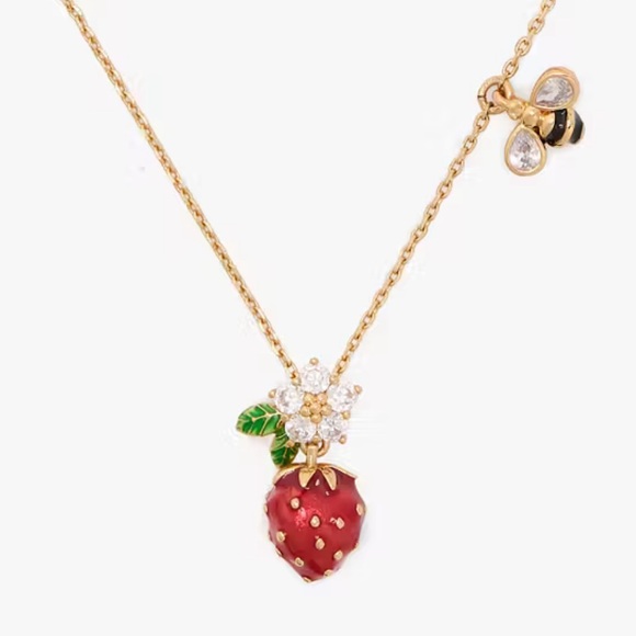 $79 Kate Spade Strawberry Fields Mini Pendant - Picture 7 of 7